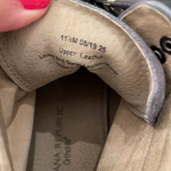 *Banana Republic* Grey Suede Ortholite Men’s Boots Sz 11.5 - Picture 8 of 10